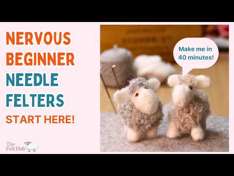Needle Felted Sheep for Beginners (Simple 40-Minute Tutorial)