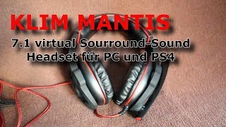 KLIM MANTIS deutsch 7.1 virtual Sourround Headset für PC/PS4