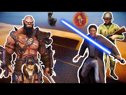 23 MILLION ORCS vs 60,000 JEDI KNIGHTS + 500,000 AMERICAN SOLDIER SHOTGUN | UEBS 2