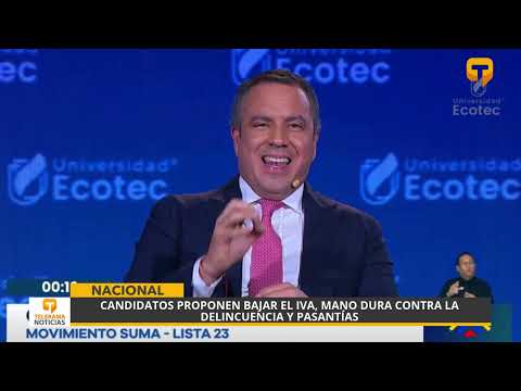 Candidatos para la asamblea proponen bajar el IVA, mano dura contra la delincuencia y pasantías