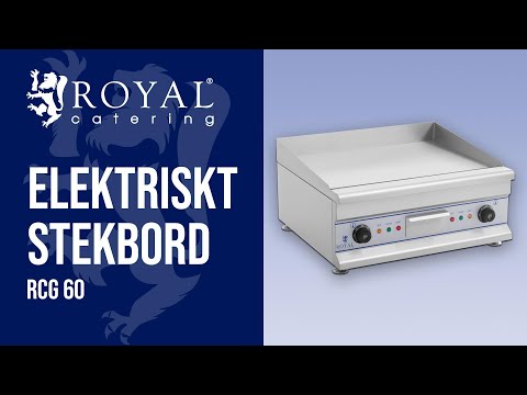 video - Andrahandssortering Elektriskt stekbord - Dubbelt - 60 cm - Slät - 2 x 3200 W