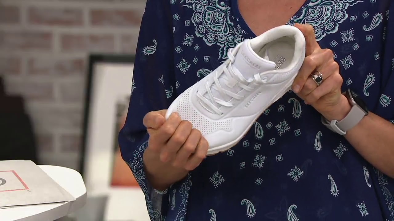 Skechers Lace Up Sneakers - Uno Stand On Air on QVC