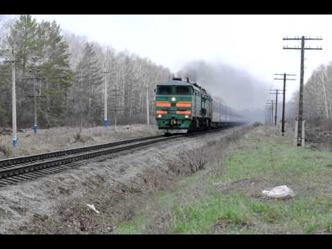 2ТЭ10М-2217 с фирменным поездом №22 "Ульяновск"