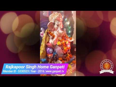 Rajkapoor Singh Home Ganpati Decoration Video