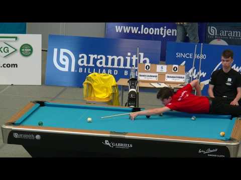 Christian Fröhlich - Dennis Laszkowski Viertelfinale DJM 2017 m-U17 10-Ball