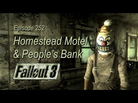 Homestead Motel & People's Bank of Point Lookout FALLOUT 3 ep252 (Velvet Curtain, slasher mask) PC