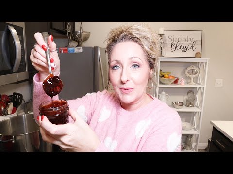 Chocolate-Cherry Jam ~ Valentine's Day Canning and Gifting ~ Homemade Jam