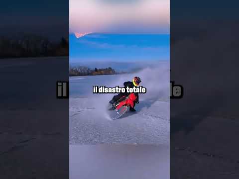 Lame da sega contro il ghiaccio - Che cosa poteva andare male? #motocross #extreme