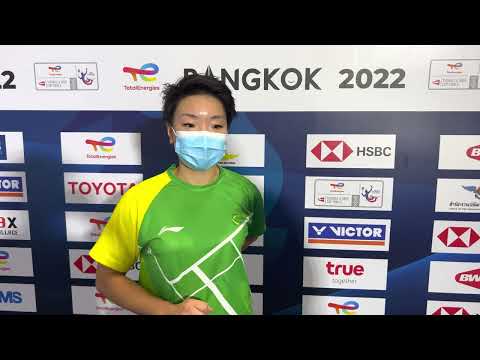 2022 Uber Cup Bangkok Thailand Game 1 v China - Louisa Ma