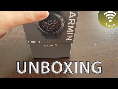 Unboxing and starting Garmin Fenix 5x watch