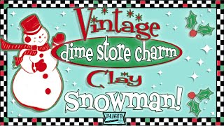 Vintage Dime-Store Charm: DIY Clay Snowkid Christmas Decor!