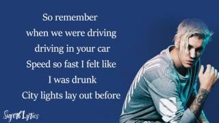 Justin Bieber - Fast Car (Tracy Chapman)(Lyrics)
