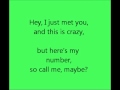 Call Me Maybe - Carly Rae Jepsen - Testo 