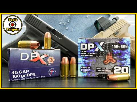 Something Old, Something New...45 GAP VS 9MM +P CorBon DPX Self-Defense AMMO Ballistic Gel Test!