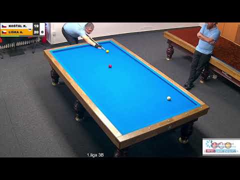 Czech league | 3-cushion | D2 | 23th round | Antonín Líška v Kamil Košťál