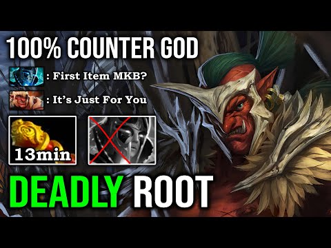 100% COUNTER PA First Item MKB Troll Warlord Craziest Deadly Root No Mercy Allow 9K MMR DotA 2