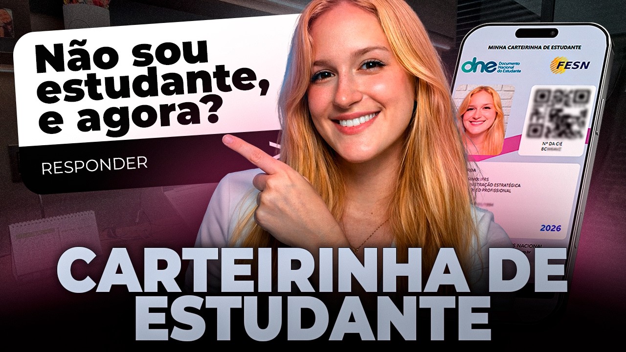 Miniatura do tutorial sobre cursos gratuitos e emissão da Carteirinha de Estudante