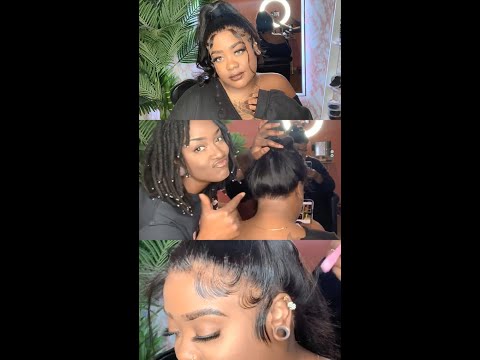 How To 360 Lace Wig Back Lace Install | Dola Hair