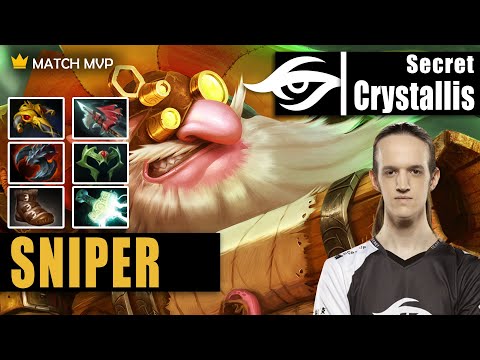 Sniper Safelane | Secret.Crystallis | 19-0 PLEASE STOP PLAYING THIS HERO | 7.32c Gameplay Highlight