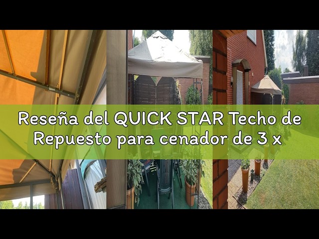 Vídeo relacionado con QUICK STAR 2 Paneles Laterales con Cremallera 300x195cm para Gazebo 3x3m Pavilion Sidewall Anthracite RAL 7012
