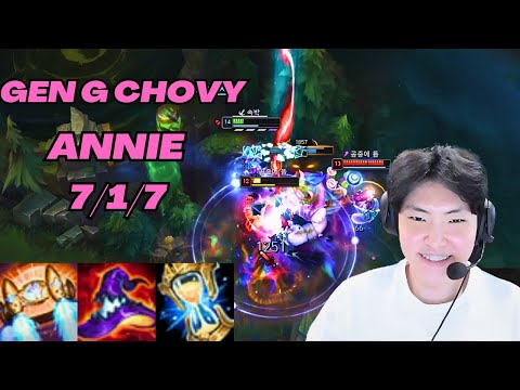 GEN G CHOVY PLAYS ANNIE VS AHRI MID |KR CHALLENGER PATCH 13.10| [League of Legends] Full Gameplay