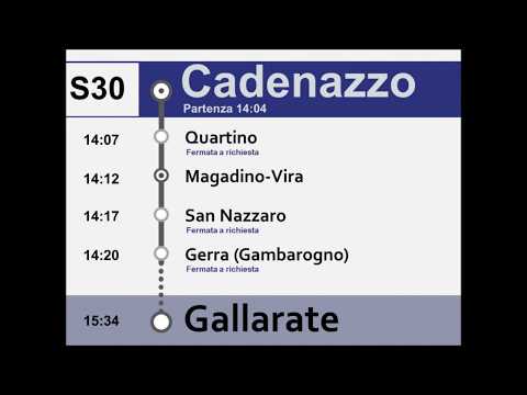 [SBB CFF FFS] Ansagen/Annunci S30 Cadenazzo - Pino-Tronzano