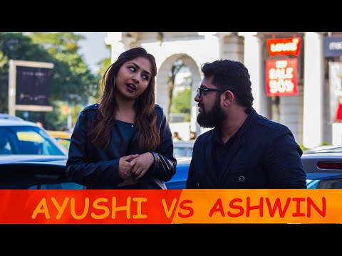 Cute Girl Ayushi Challenges Ashwin In Public | Ashwin Kumartist