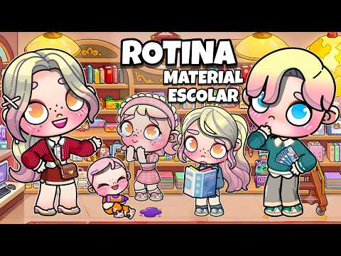 ROTINA MATERIAL ESCOLAR 📚🎒 | NOVA LIVRARIA | AVATAR WORLD ROTINAS E HISTÓRIAS PAZU