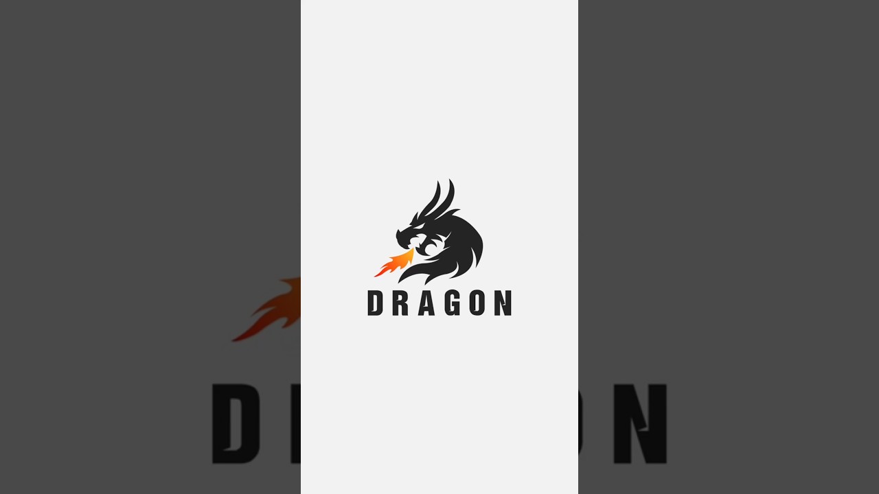 How To Design Dragon Vector Logo #howtodesignlogo #logodesign #howtocreatelogo #viralshorts