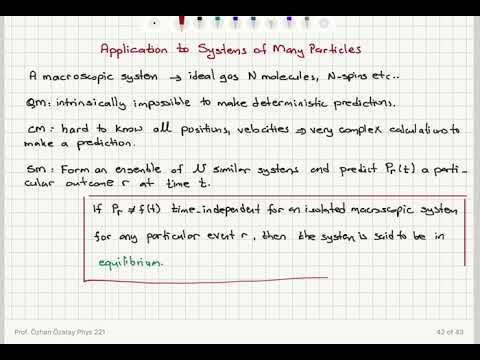 Week 2-6 Application to Systems of Many Particles