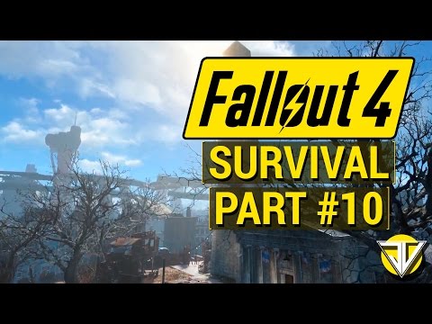 FALLOUT 4: SURVIVAL MODE Let's Play Part 10 - Into the GLOWING SEA! (PC Gameplay Walkthrough)