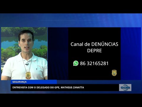 Entrevista com o Delegado do GPE, Matheus Zanatta 12 10 2022