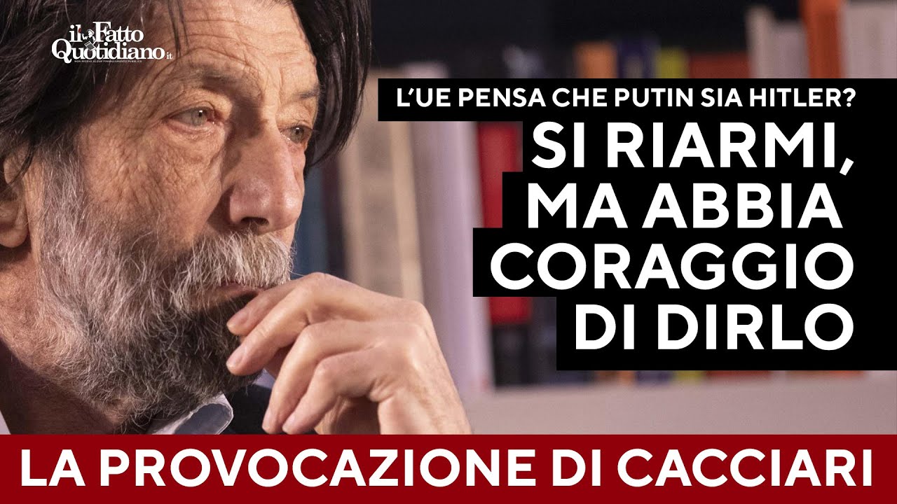 Cacciari: “Putin il nuovo Hitler? L'Europa si riarmi pure, ma abbia il coraggio di dirlo”