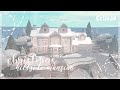 blush christmas winter hillside mansion (exterior) | no large plot |  bloxburg house build