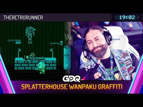 Splatterhouse Wanpaku Graffiti - Any% (AGDQ 2026)