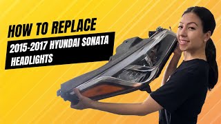 How to change a 2015-2017 Hyundai Sonata headlight | ReveMoto