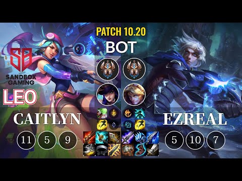 SB Leo Caitlyn vs Ezreal Bot - KR Patch 10.20