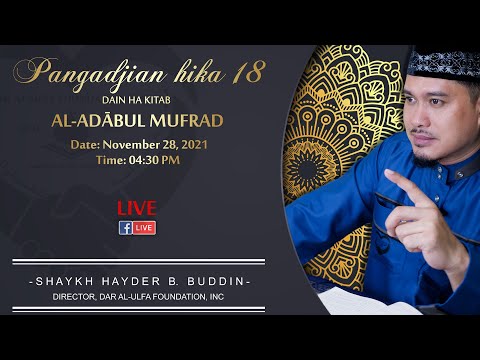 PANGADJIAN HIKA    18 DAIN HA KITAB AL-ADABUL MUFRAD