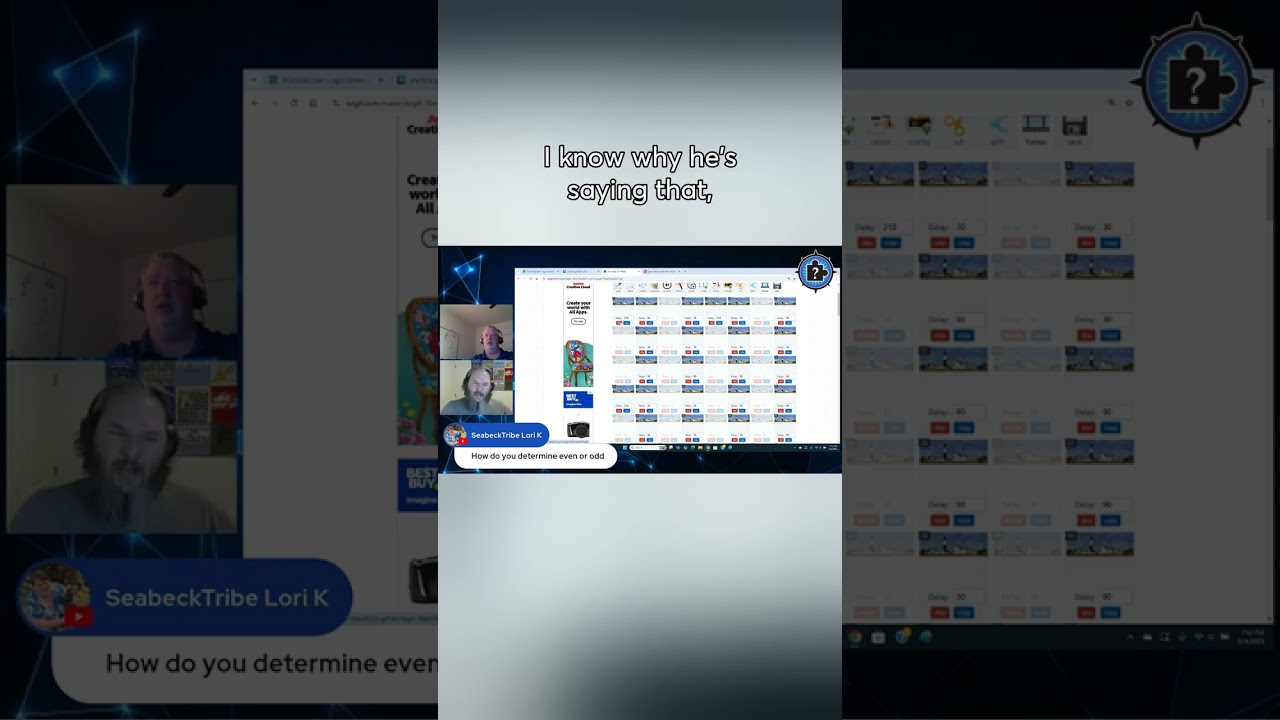 Decoding a Blinking Image Puzzle