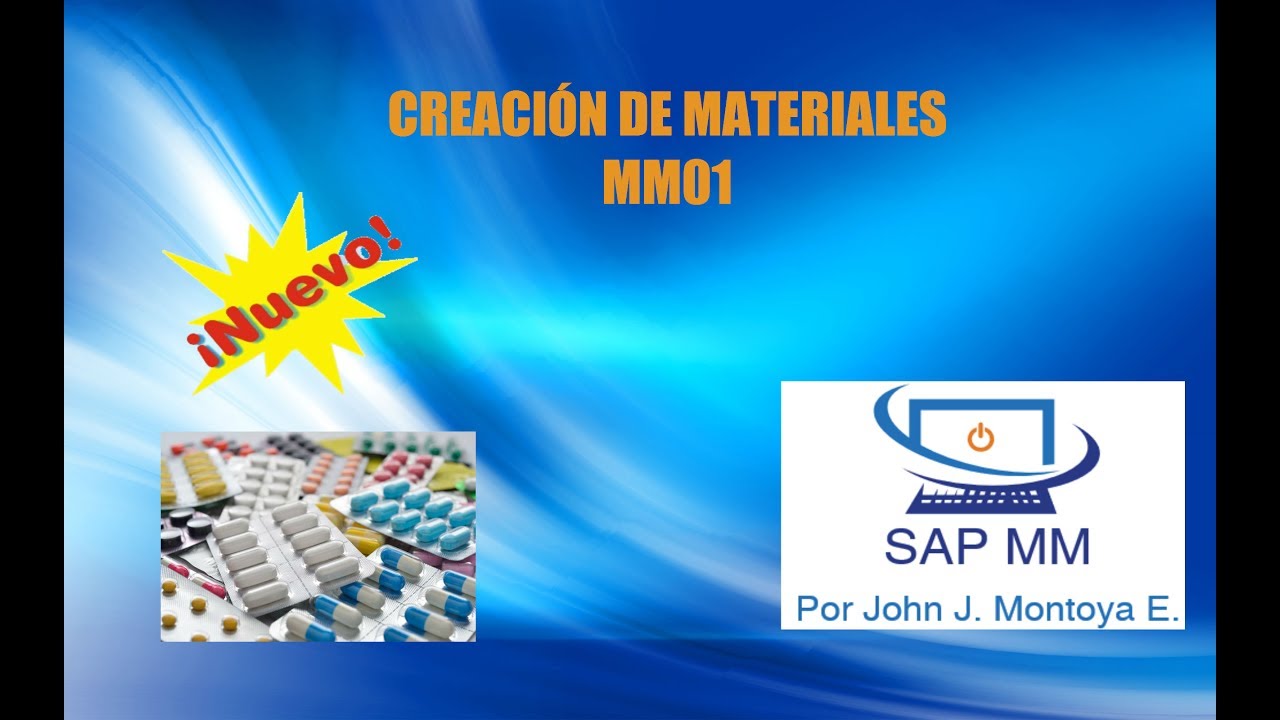 MAESTRO DE MATERIALES MM01 SAP MM
