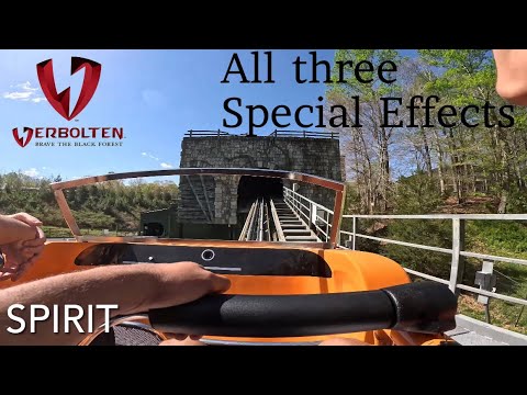 “Verbolten” Busch Gardens Williamsburg On Ride POV (All Three Special Effects🌲🚘)