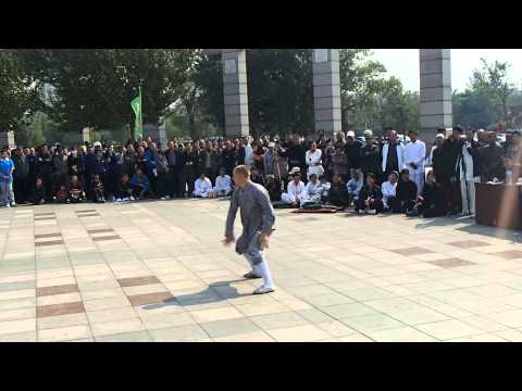 Tristan Kroeker, Competition Cannon Fist Form, Siping China Sept 2013, Kung Fu School China