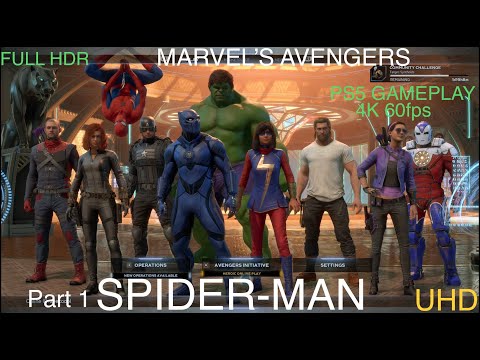 MARVEL'S AVENGERS SPIDER-MAN PS5 Gameplay Walkthrough Part 1 [4K 60FPS] - No Commentary