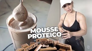 RECEITA FIT DE CHOCOLATE PARA GANHAR MASSA MUSCULAR | MOUSSE DE WHEY