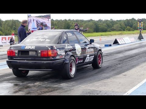 1000+HP Audi 80 B4 Quattro 2.2T 20v GTX3584RS 1/4 mile