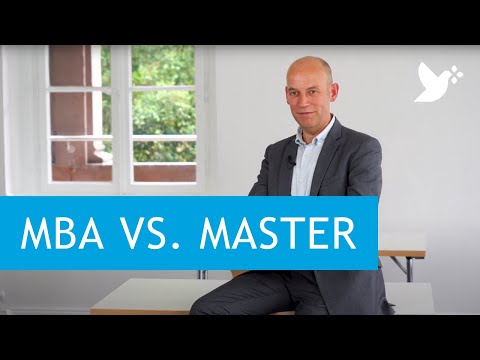 Video Vorschau: Master of Business Administration: Unterschied MBA und Master