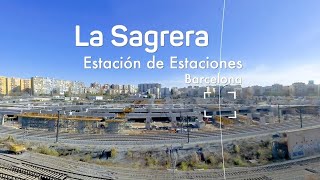 Sagrera, la estación de estaciones. Construcción de la estructura para la cubier