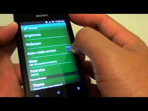 Sony Xperia E: How to Auto-rotate Screen On/Off