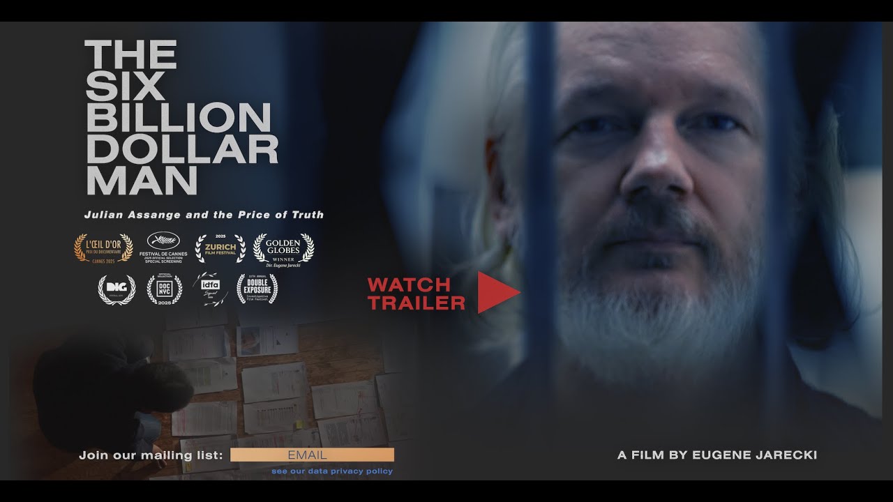 Miniature de la vidéo THE SIX BILLION DOLLAR MAN: Julian Assange and the Price of Truth – OFFICIAL TRAILER du film The Six Billion Dollar Man