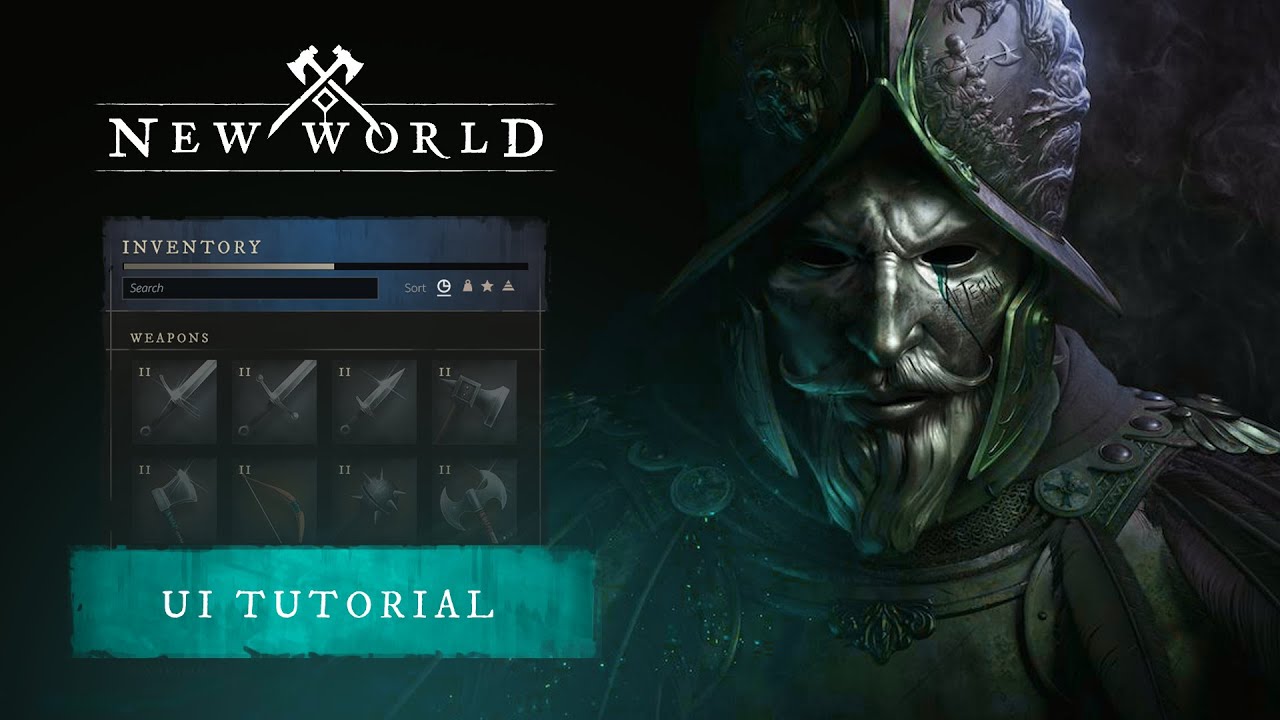 Game UI Tutorial - New World UI Amazon Games Photoshop UI Tutorial